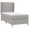 Boxspring posteľ s matracom bledosivý 100x200 cm látka 3128421