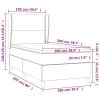 Boxspring posteľ s matracom bledosivý 100x200 cm látka 3128421