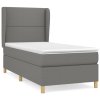 Boxspring posteľ s matracom tmavosivá 100x200 cm látka 3128422
