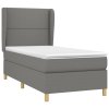 Boxspring posteľ s matracom tmavosivá 100x200 cm látka 3128422