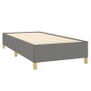 Boxspring posteľ s matracom tmavosivá 100x200 cm látka 3128422