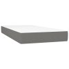 Boxspring posteľ s matracom tmavosivá 100x200 cm látka 3128422