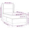 Boxspring posteľ s matracom tmavosivá 100x200 cm látka 3128422