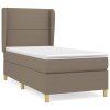 Boxspring posteľ s matracom sivohnedý 100x200 cm látka 3128425
