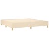 Boxspring posteľ s matracom krémová 200x200 cm látka 3128474