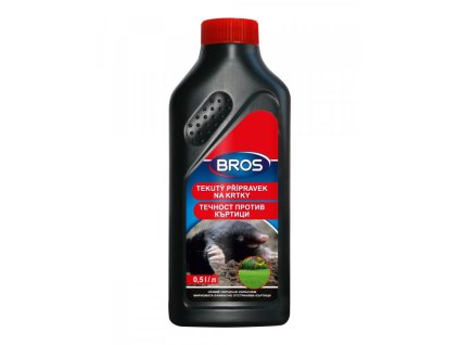 Pesticíd - Prípravok proti krtkom - Bros - tekutý - 500 ml