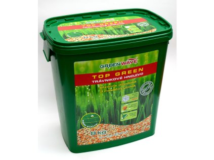 Hnojivo granulov. - GREEN WAVE - Top Green - trávnik (275 m2) - 8 kg