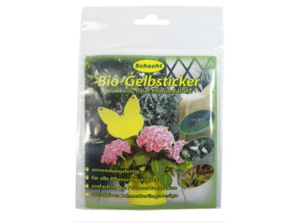 Prípravok - žlté bio lepiace plochy v tvare motýľov - SCHACHT - 10 ks v balení