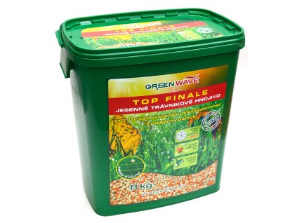 Hnojivo granulov. - GREEN WAVE - Top Finale - trávnik - jesenné - 8 kg (275 m2)