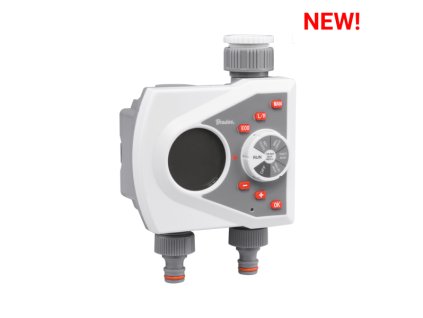 Časovač elektronický - 2-cestný - WHITE LINE - LCD displej - pripojenie kohútika 1"-3/4"
