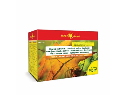 Hnojivo granulov. - WOLF - LK-B 250 - na trávnik - jesenné - 6,25 kg na 250 m2