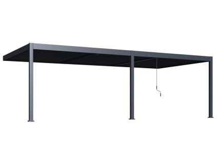 Bioklimatická pergola INTRO DUO 8x4 m, hliník - do stěny