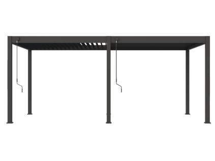 3x6 6 legs anthracite front view