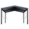 Bioklimatická pergola APEX 3,6x4 m, hliník - volně stojící