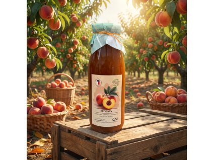 Přírodní broskvový sirup – Zahrada chutí