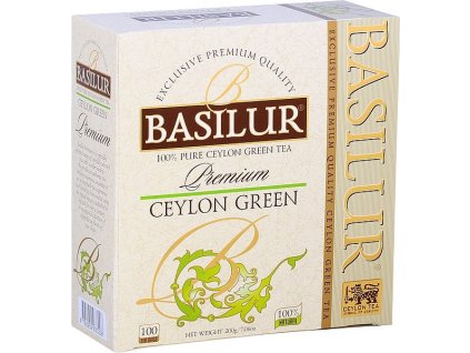 BASILUR Premium Ceylon Green nepřebal 100x2g