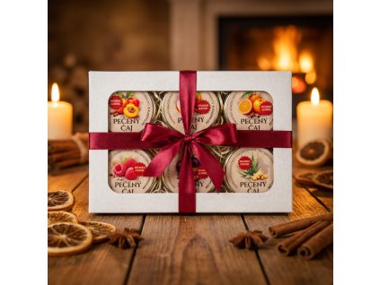 Dárková sada 6 x pečený s ALKOHOLEM čaj 60ml - zahradachuti.com