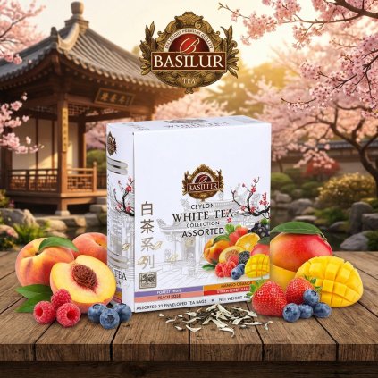 BASILUR White Tea Book Assorted plech - zahradachuti.com
