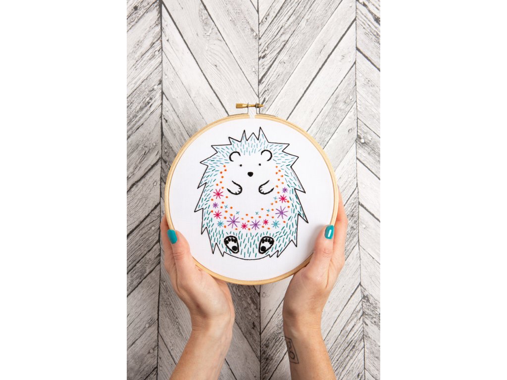 hedgehog embroidery kit 3