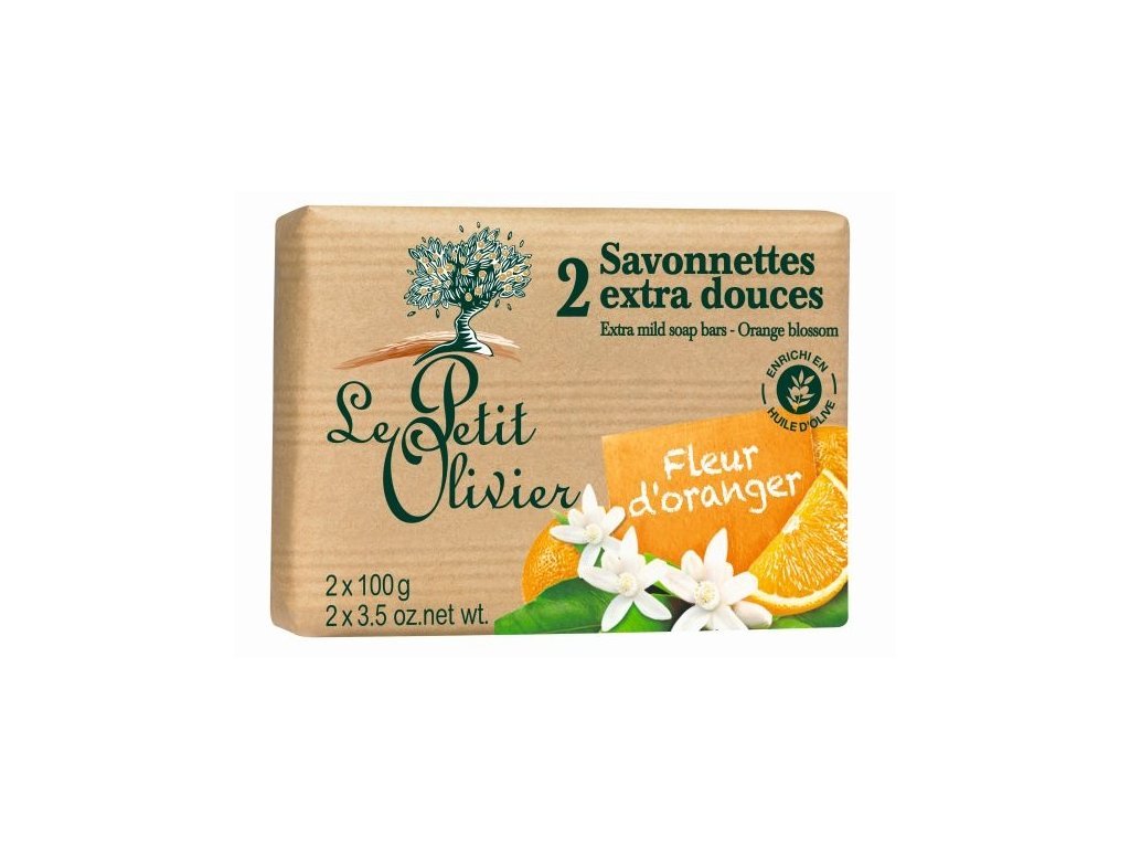 48609 48609 1 le petit olivier extra jemne mydlo pomerancovy kvet 2x100g