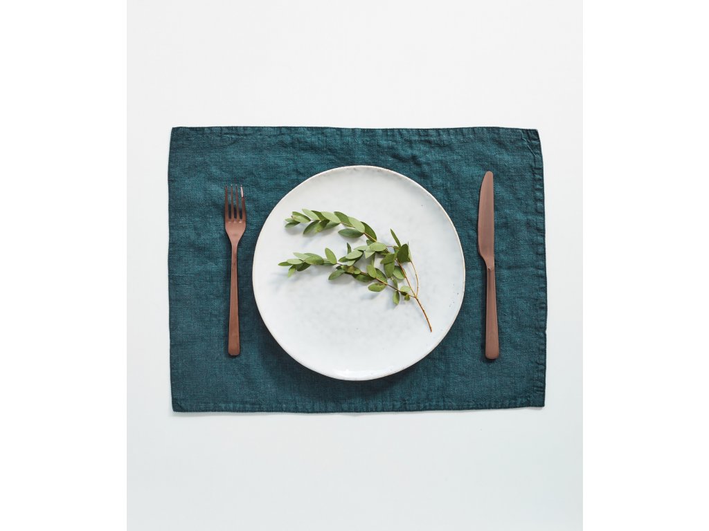 Deep Water Placemat by Linen Tales (1)