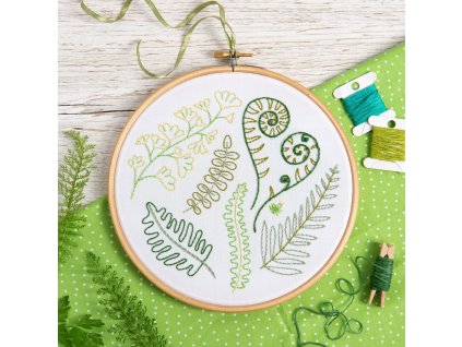 forest ferns embroidery kit 1