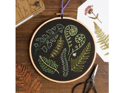 black forest ferns embroidery kit 3