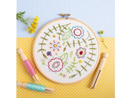 spring posy embroidery kit 1