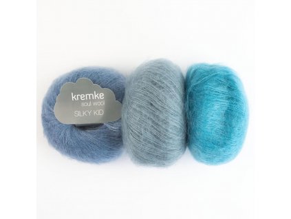 Příze Kremke Soul Wool Silky Kid 25 g (odstín bottle green)