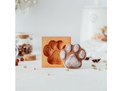 Forma dřevěná na dekorativní perník Tlapka 8 x 8 cm