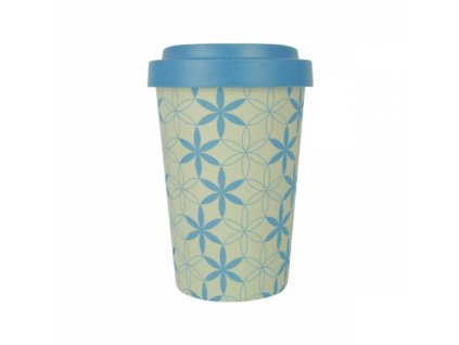 woodway bamboo cup opakovane pouzitelny kelimek z prirodnich materialu zelenadomacnos geometric flowers blue