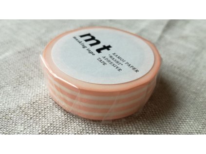 mt washi páska  border peach cream