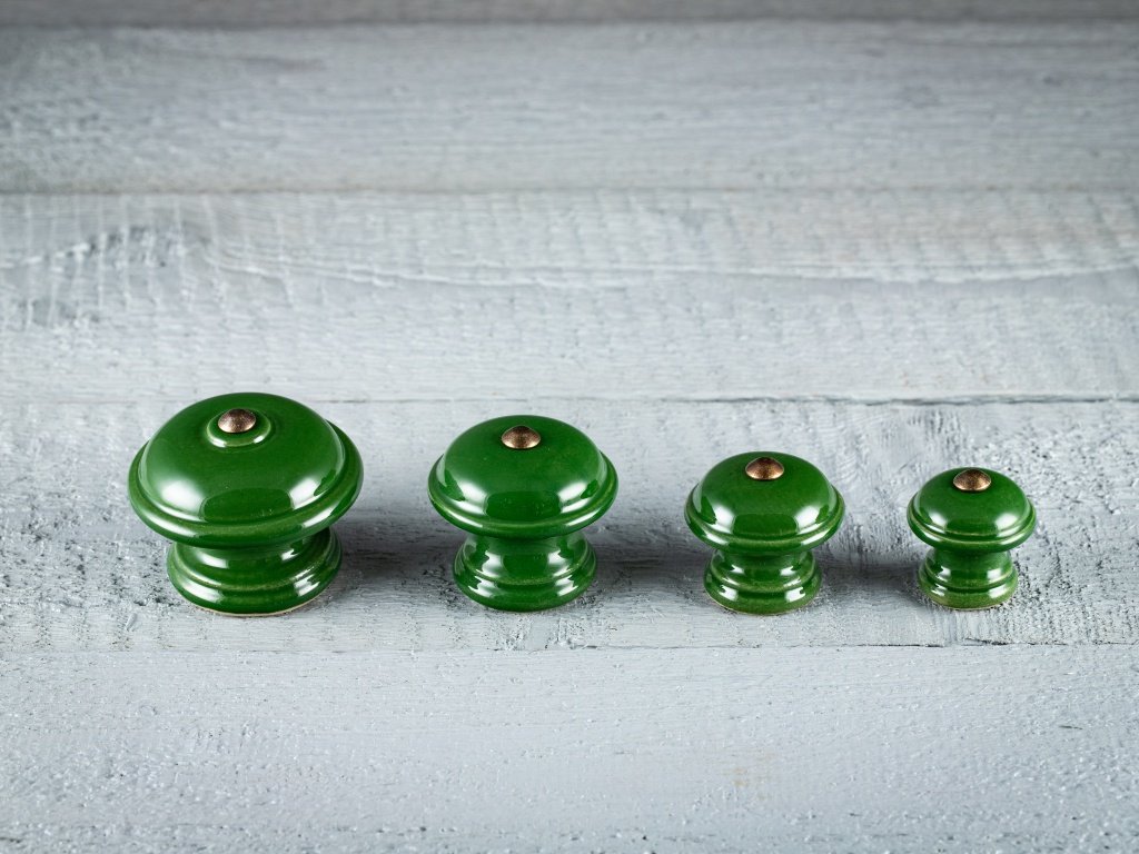 Knopka zelená hladká Velikost: mini