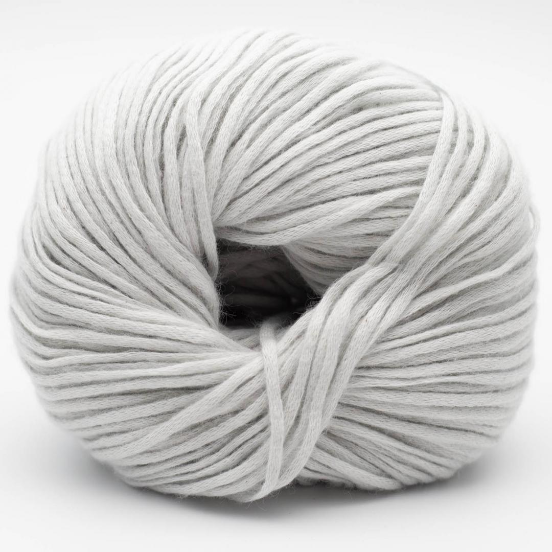 Příze bavlněná Kremke Soul Wool Vegan Cashmere pure cotton 50 g Barva: 18 LIGHT GREY
