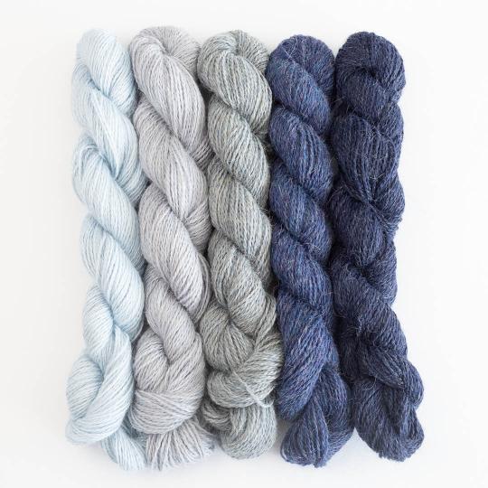 Příze BABY ALPACA BC Garn mini set 5 x 25 g Barva: BLUE JEANS