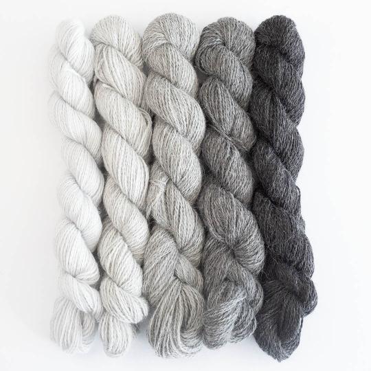 Příze BABY ALPACA BC Garn mini set 5 x 25 g Barva: GREY