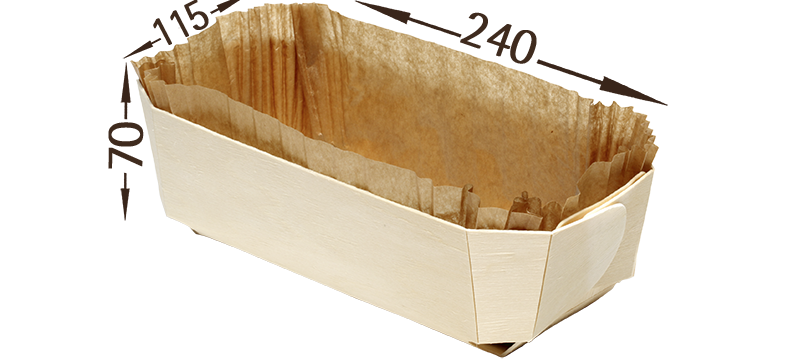 Forma dřevěná na pečení Archiduc 1500 ml