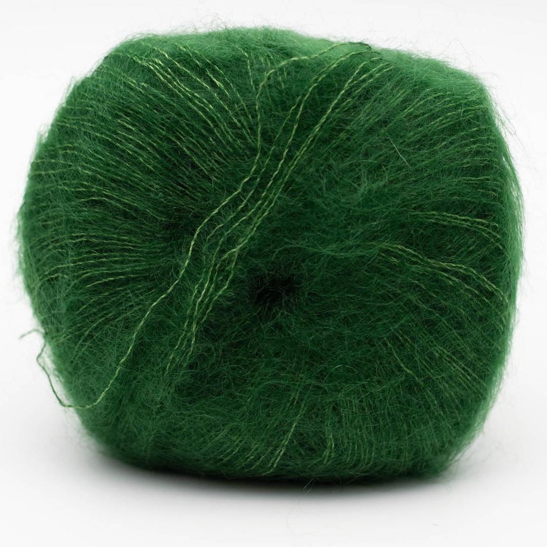 Příze Kremke Soul Wool Silky Kid 25 g mohér a hedvábí odstín: bottle green