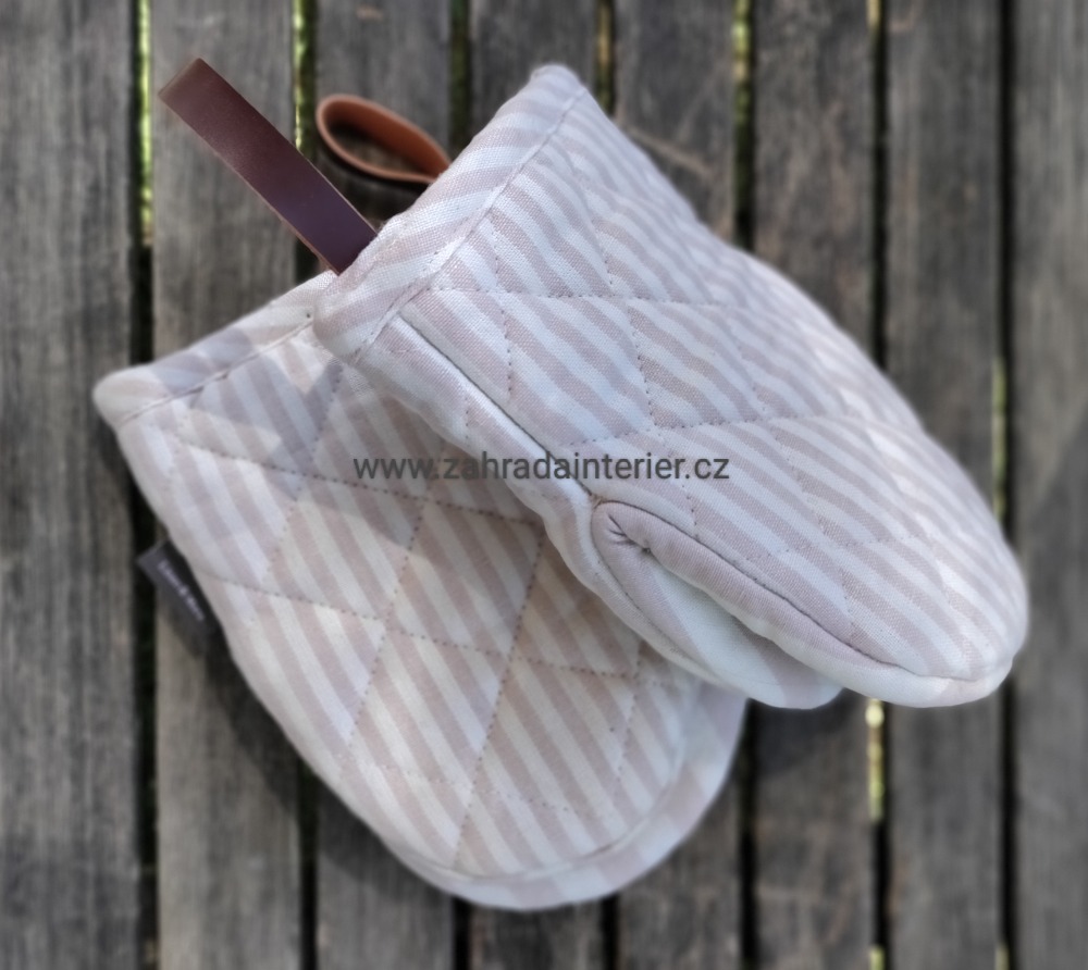 Chňapka kuchyňská bavlna set 2 ks Fine Stripe Pink 21x14,5 cm