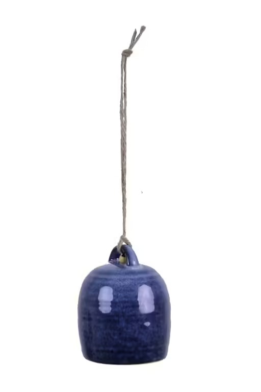 Zvonek keramický modrý Egodekor ø 9,5 cm
