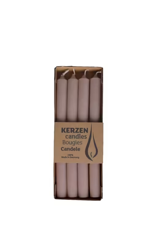 Svíčky SET 4 ks Rustic Wenzel Sahara hnědá délka 25 cm x 2,2 cm