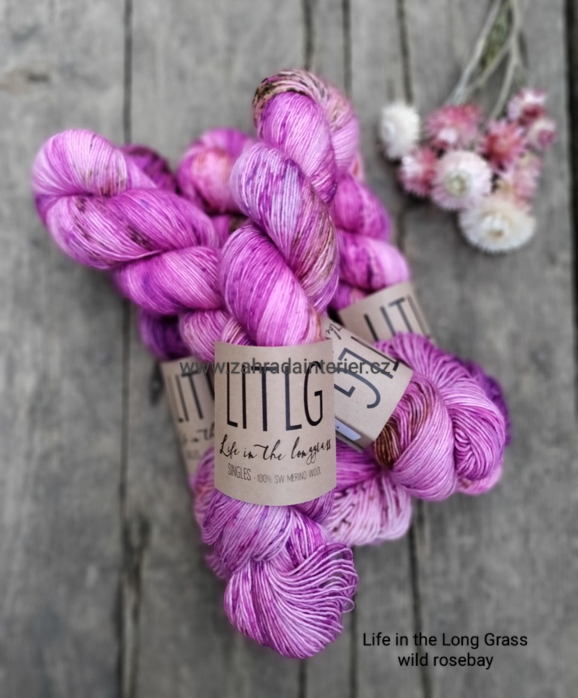 Příze LITLG singles Wild Rosebay 100% merino superwash 100 g