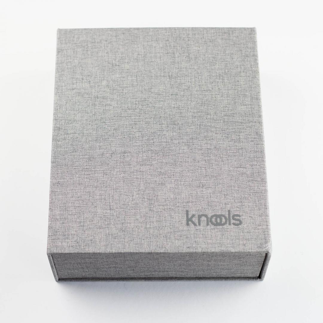 Box Knools na jehlice a pletací doplňky šedý 20 cm x 24 cm