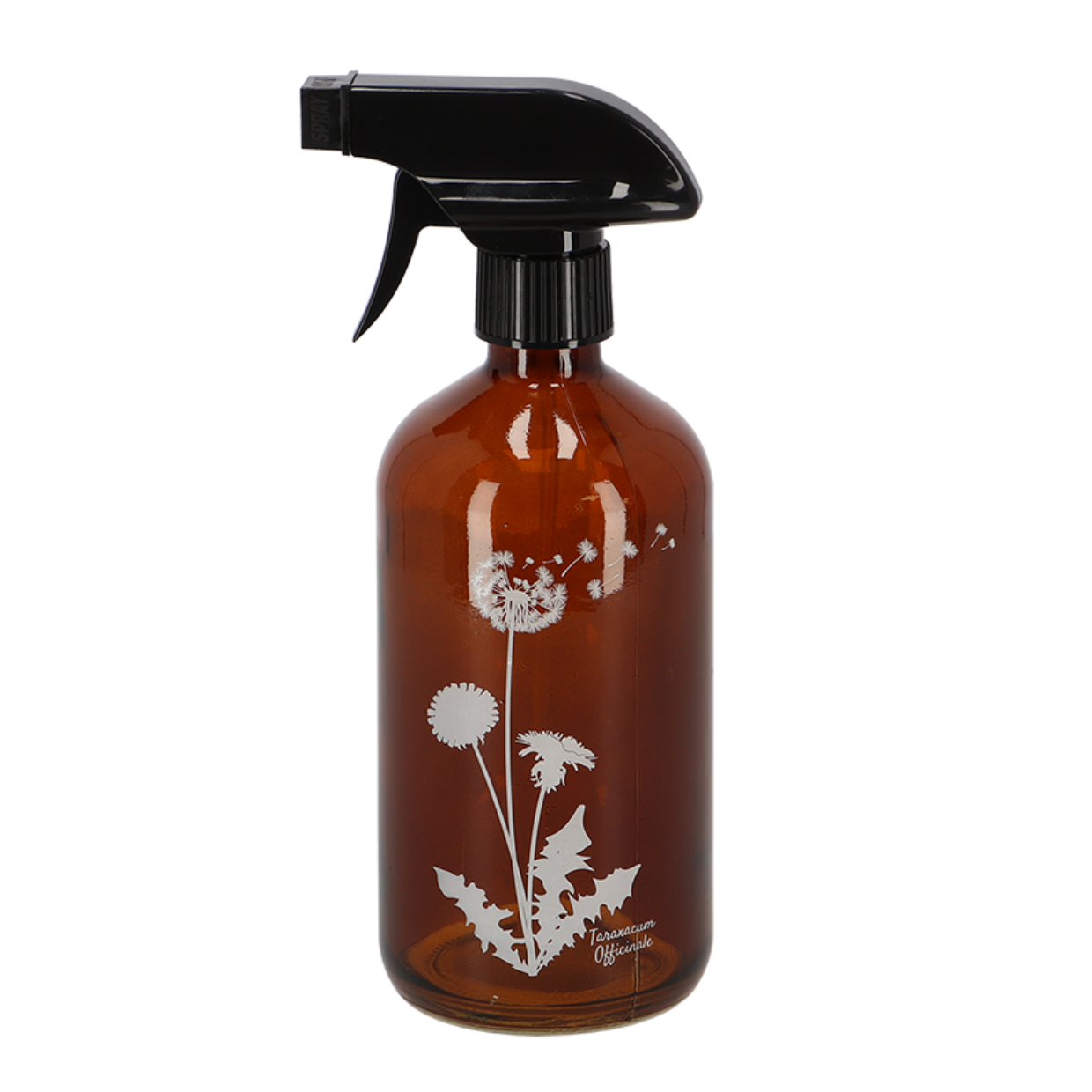 Rozprašovač na květiny hnědý Herbal 500 ml Esschert Design motiv: Taraxacum Officinale/Pampeliška