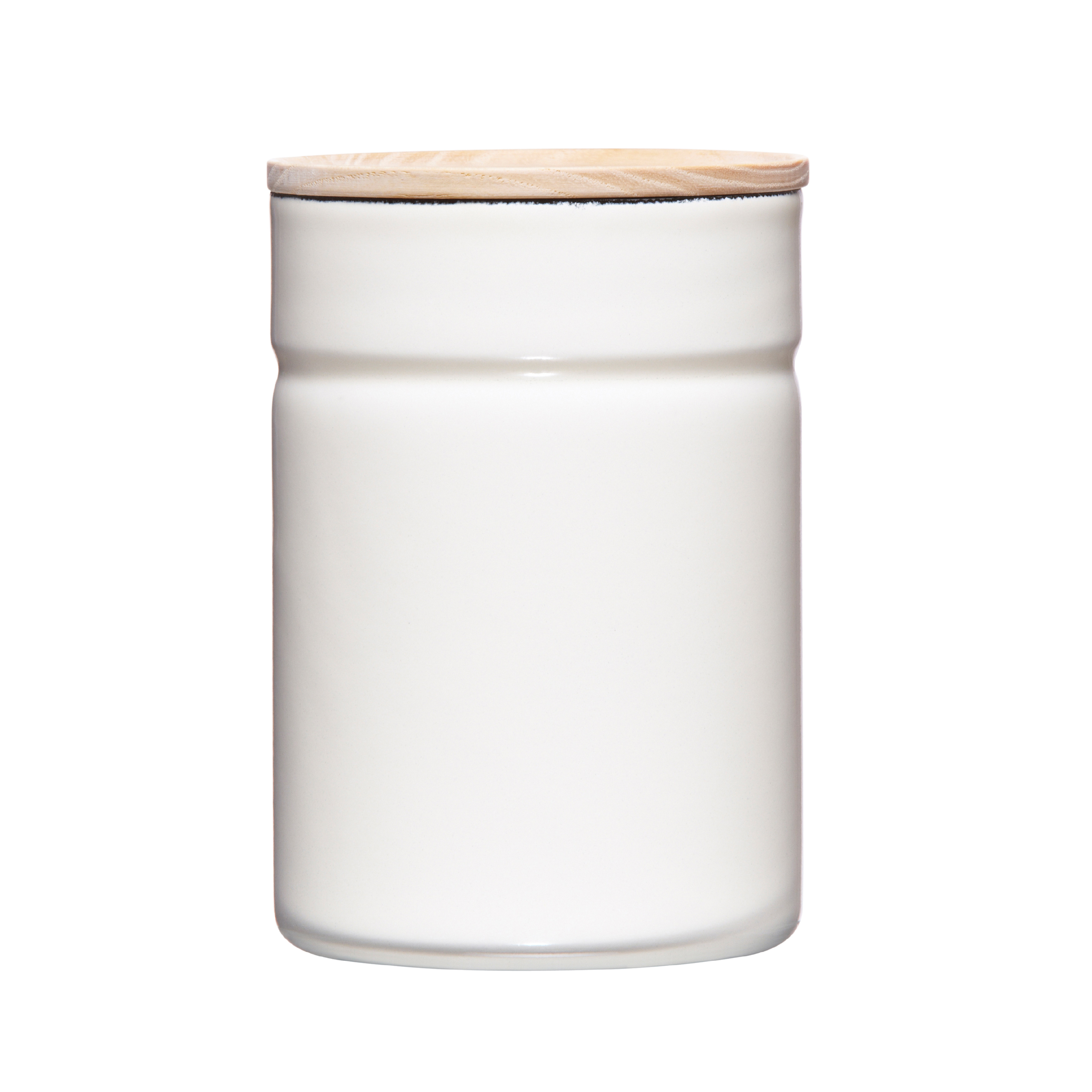 Dóza Riess Pure White s dřevěným víčkem různé velikosti Velikost: průměr 8 cm/výška 12 cm
