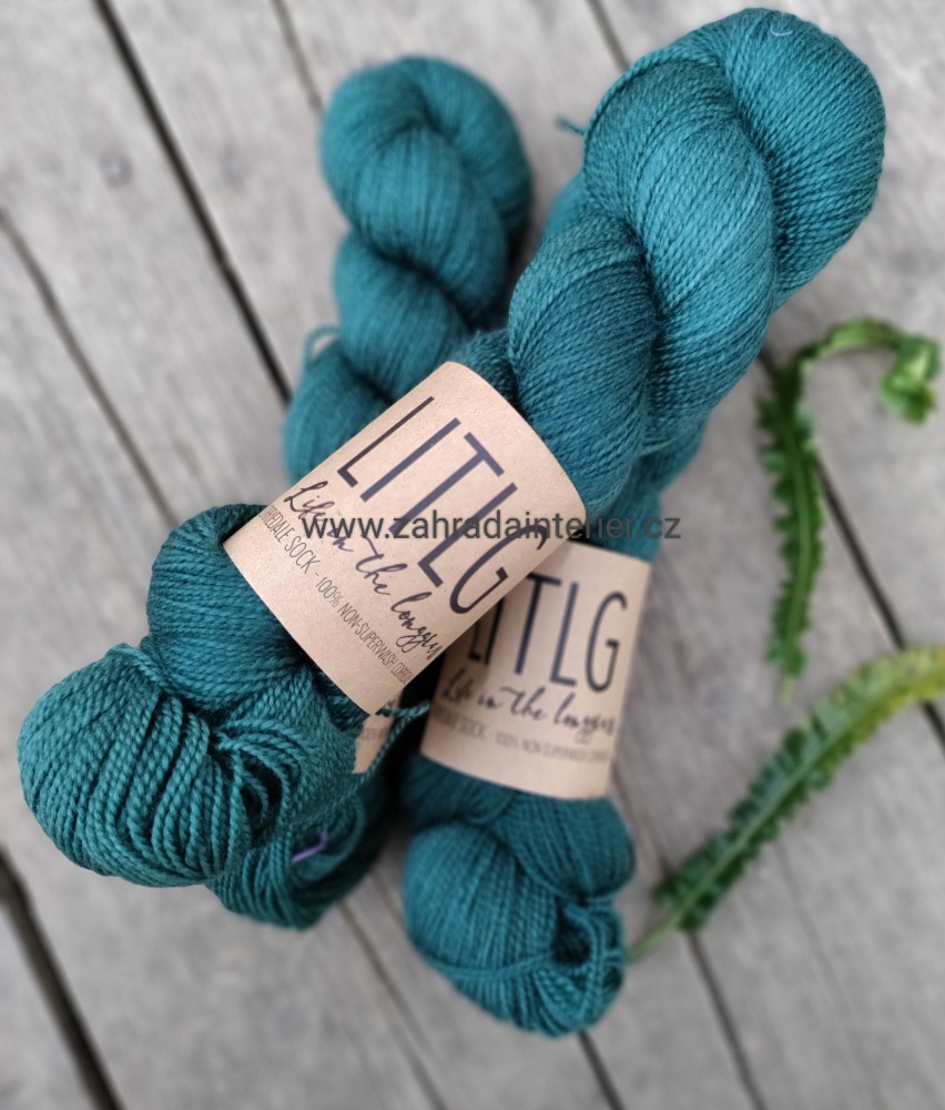 Příze LITLG Emerald Eve 100% non - superwash Corriedale Sock 100 g