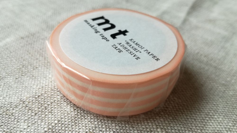 mt washi páska border peach cream