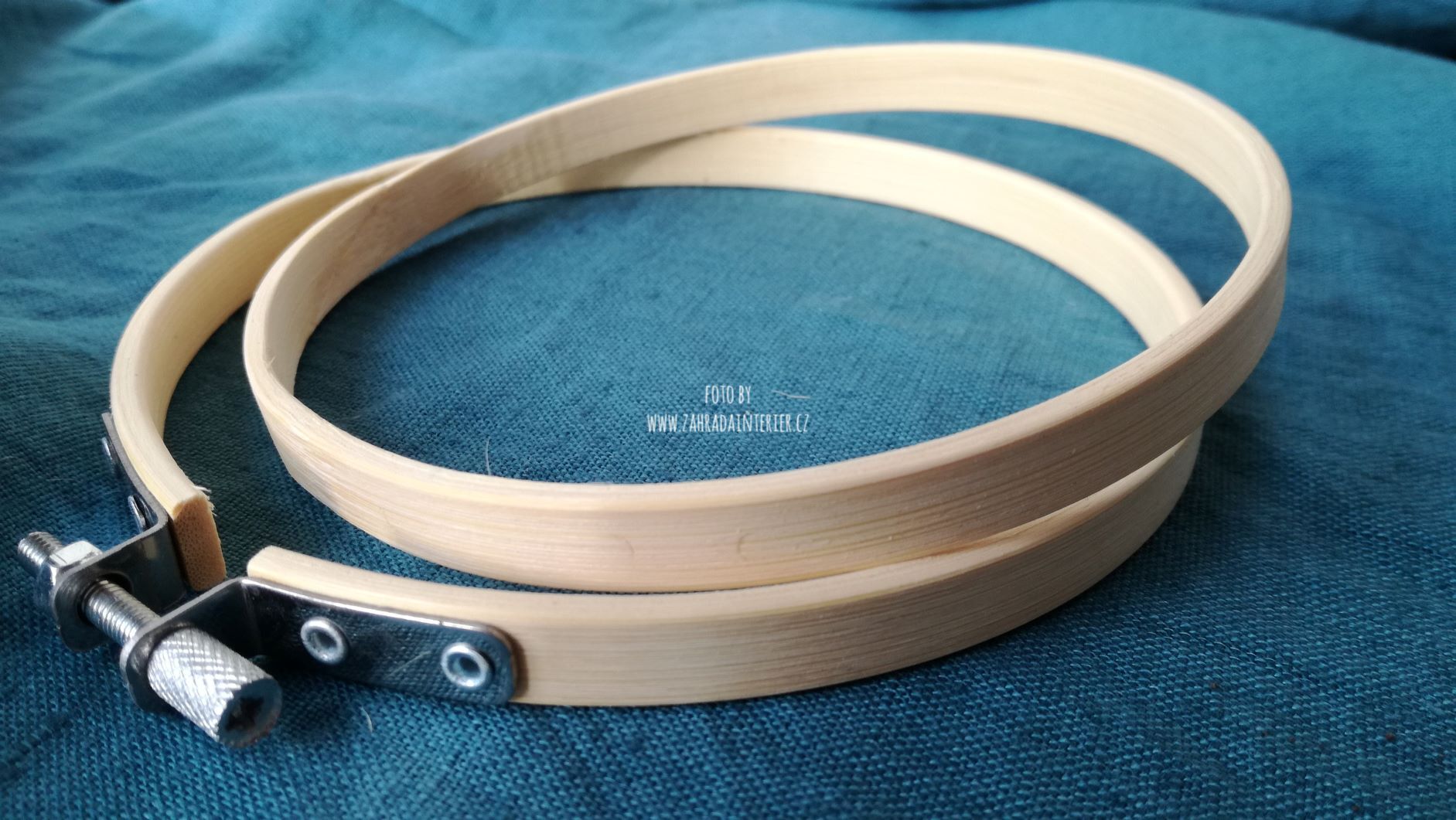 Vyšívací rámeček bambusový kruh různé velikosti průměr: 27 cm (vnitřní průměr 25 cm)