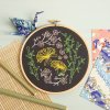 black japanese garden embroidery kit 1