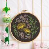 black japanese garden embroidery kit 2